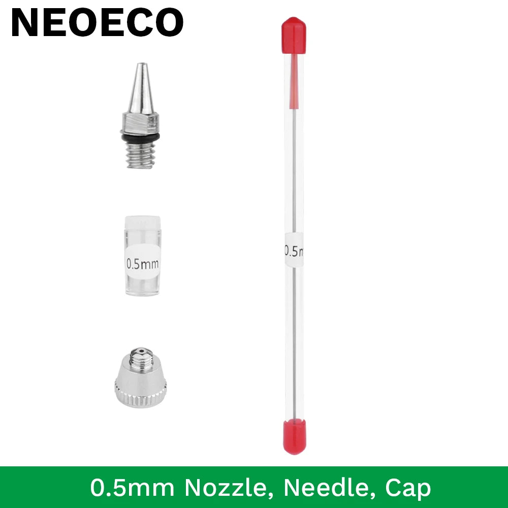 0.2mm, 0.3mm, 0.5mm Airbrush Nozzle Airbrush Needle Nozzle Cap Replacement Parts for Airbrush Spray Gun Sprayer Accessories