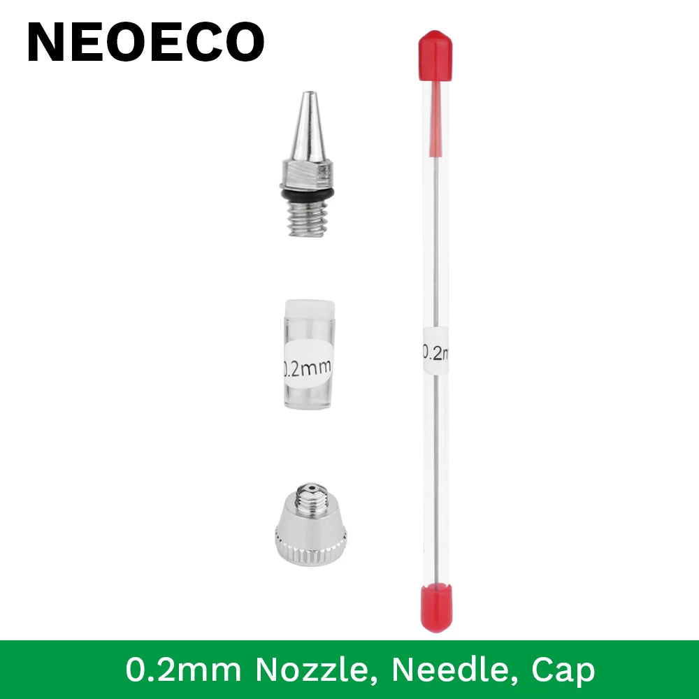 0.2mm, 0.3mm, 0.5mm Airbrush Nozzle Airbrush Needle Nozzle Cap Replacement Parts for Airbrush Spray Gun Sprayer Accessories