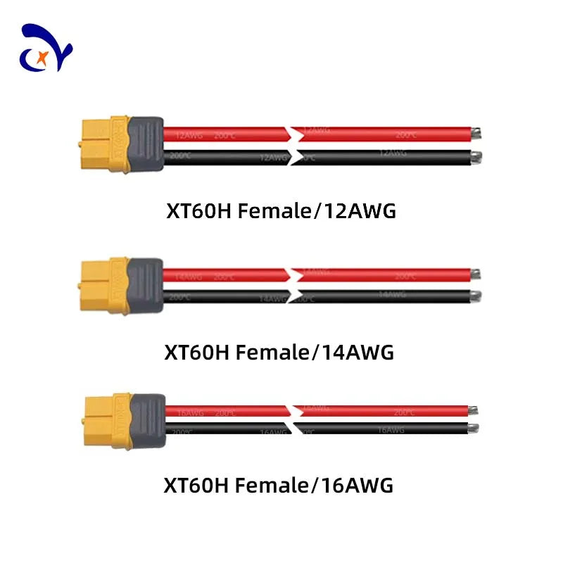 1 Pcs/5 Pcs Amass XT60H Male Female Connector Plug With 12/14/16 AWG Silicon Wire for RC Lipo Battery FPV Drone